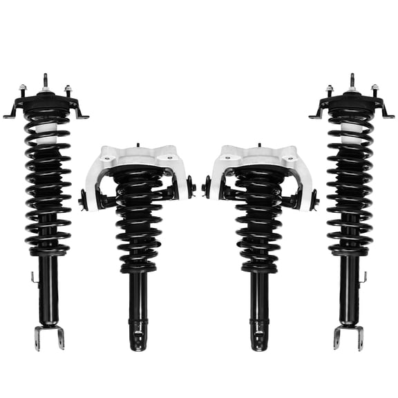 Detroit Axle - 4pc Front Rear Struts w/ Coil Spring Replacement for Chrysler Sebring Dodge Stratus Fits select: 2005-2006 DODGE STRATUS SXT, 2005-2006 CHRYSLER SEBRING TOURING