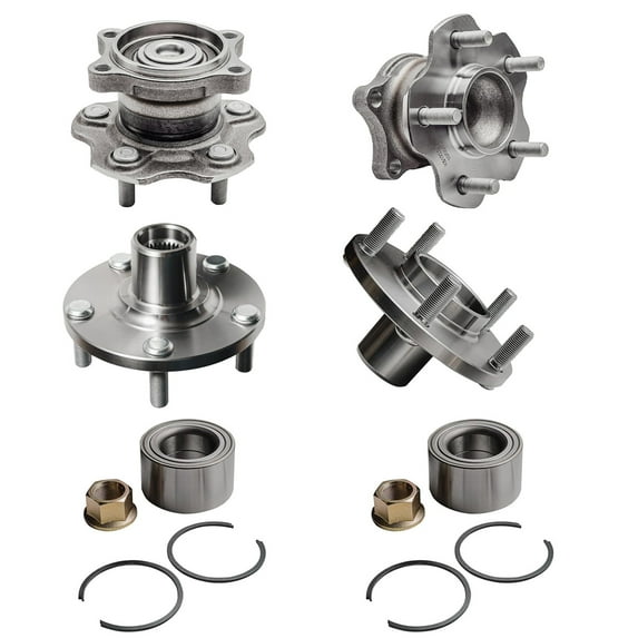 Detroit Axle - 4pc Front Rear Wheel Hub Bearings Replacement for Nissan Maxima Altima Fits select: 2004-2008 NISSAN MAXIMA SE/SL, 2002-2004 NISSAN ALTIMA SE