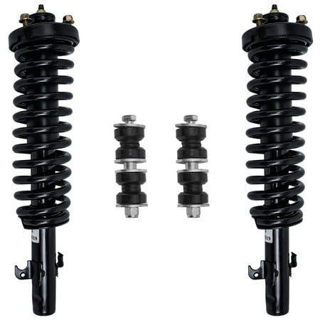 Detroit Axle - 4pc Front Struts Kit for 1994-1997 Honda Accord 2 Ready Struts w/Coil Spring Assembly 2 Sway Bar Links 1995 1996 Replacement Suspension Kit