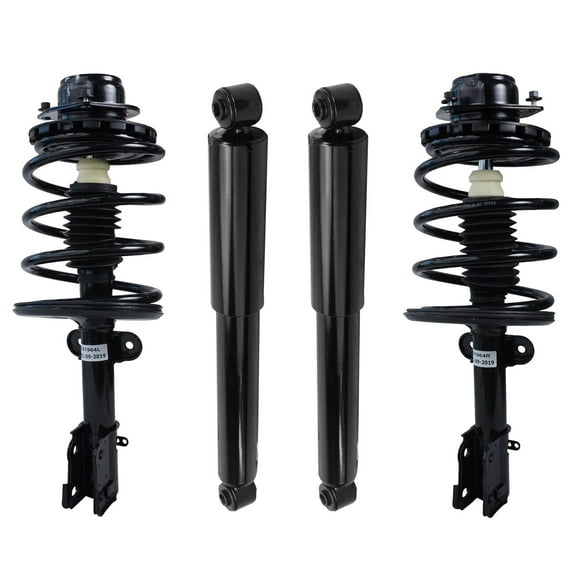 Detroit Axle - 4pc Front Struts & Rear Shock Absorbers Assembly Replacement for FWD Town & Country Voyager Dodge Grand Caravan Plymouth Voyager - 4pc Set