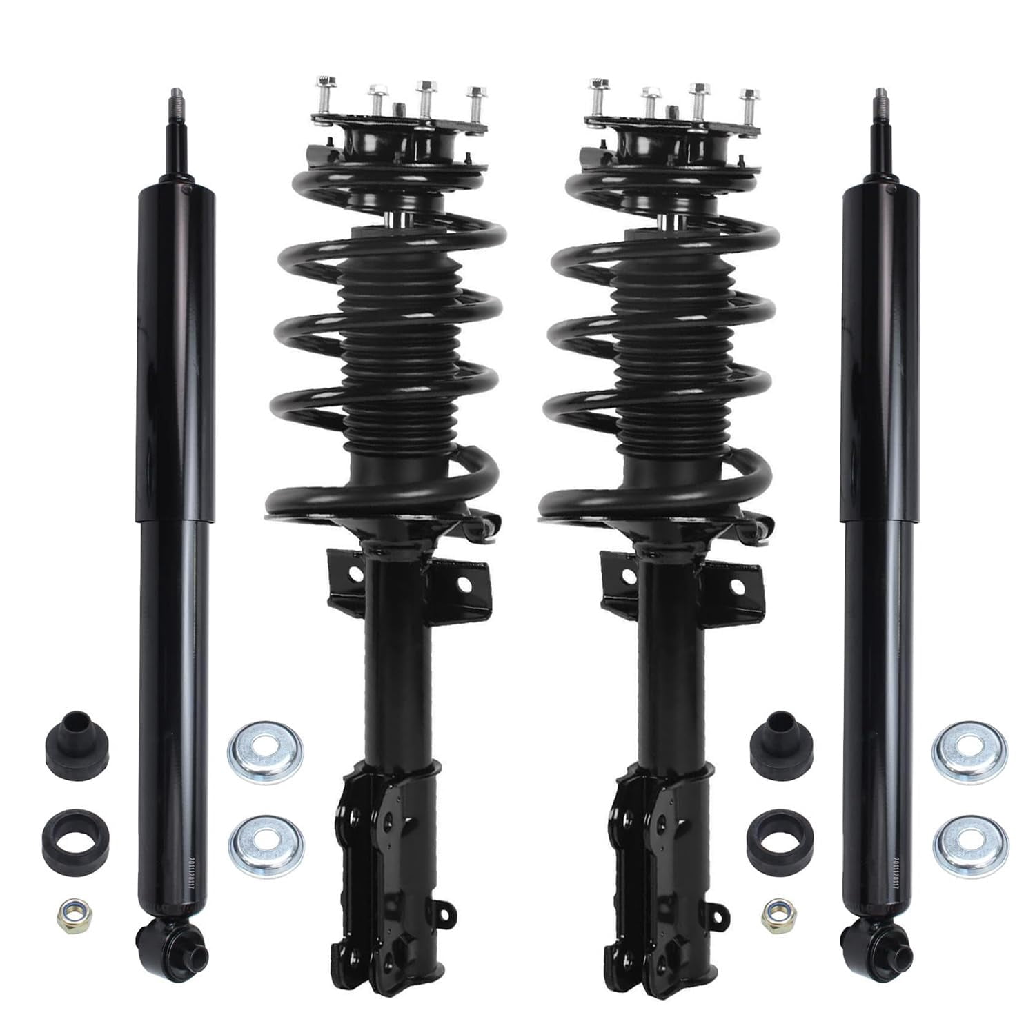 Detroit Axle - 4pc Front Struts Rear Shocks for Ford 2011 2012 2013 ...