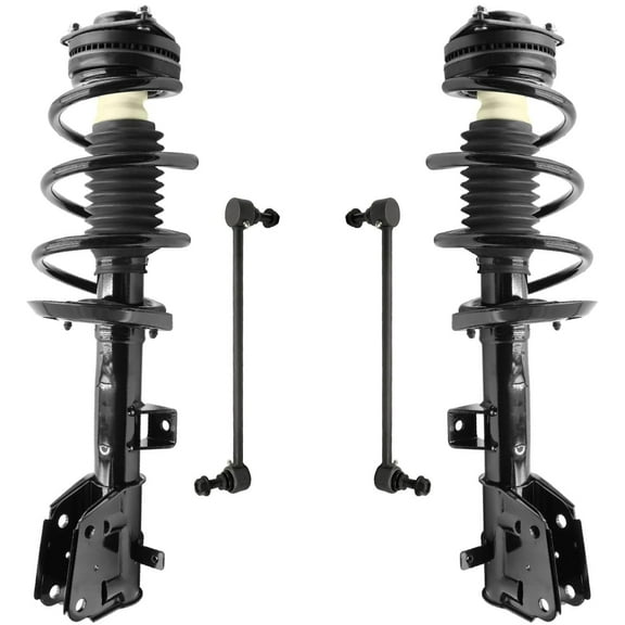 Detroit Axle - 4pc Front Struts Sway Bars for 2017-2019 Chrysler Pacifica, Struts w/Coil Springs Sway Bar Links Replacement Suspension Kit