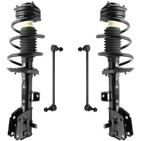 Detroit Axle - 4pc Front Struts Sway Bars for 2017-2019 Chrysler Pacifica, Struts w/Coil Springs Sway Bar Links Replacement Suspension Kit