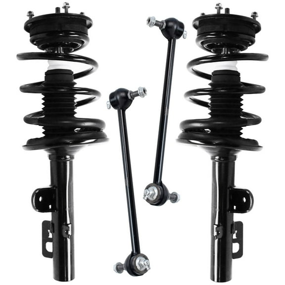 Detroit Axle - 4pc Front Struts Sway Bars for Ford 2005 2006 2007 Freestyle, 2 Struts with Coil Spring Assembly 2 Sway Bar End Links Replacement Suspension Kit