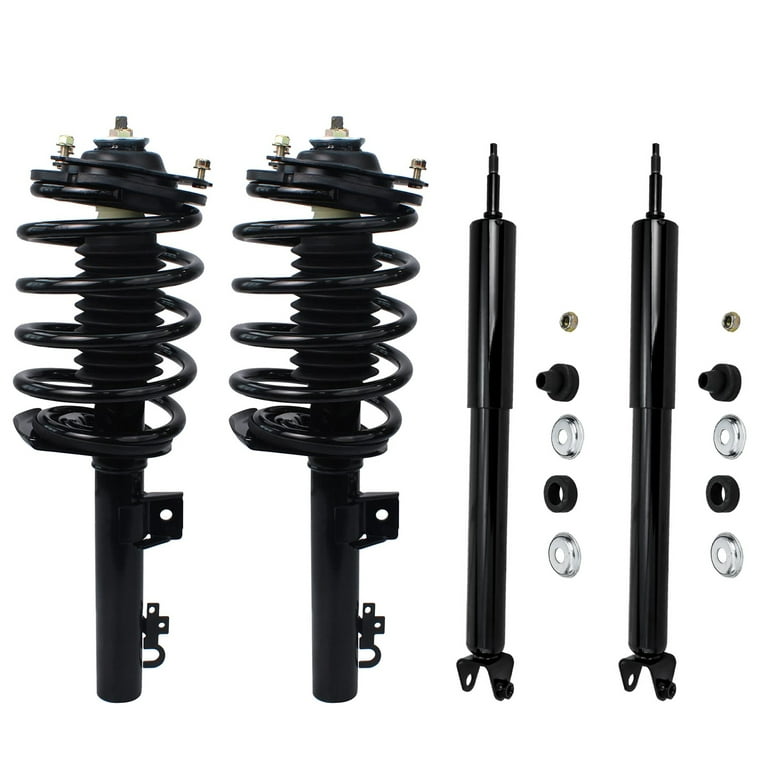 Detroit Axle - 4pc Front Struts w/ Coil Spring Assembly & Rear