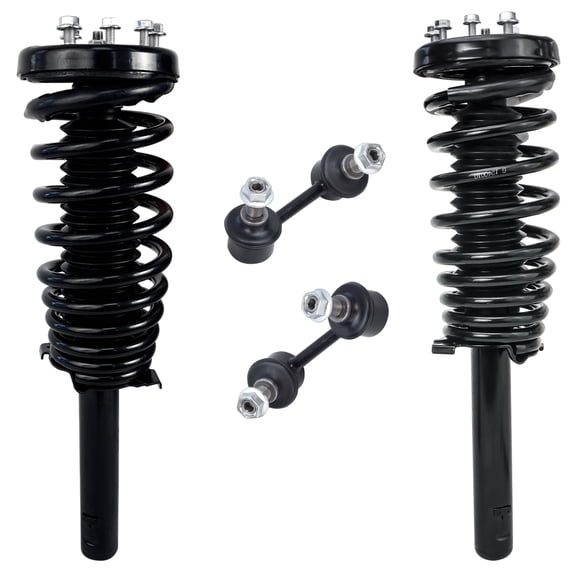 Detroit Axle - 4pc Front Struts w/Coil Spring Sway Bar Links Replacement for Acura TL Honda Accord Fits select: 2002 HONDA ACCORD SE, 2000-2001 HONDA ACCORD EX