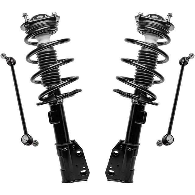 Detroit Axle 4pc Front Struts w/Coil Spring Sway Bars Replacement for Buick Enclave Fits