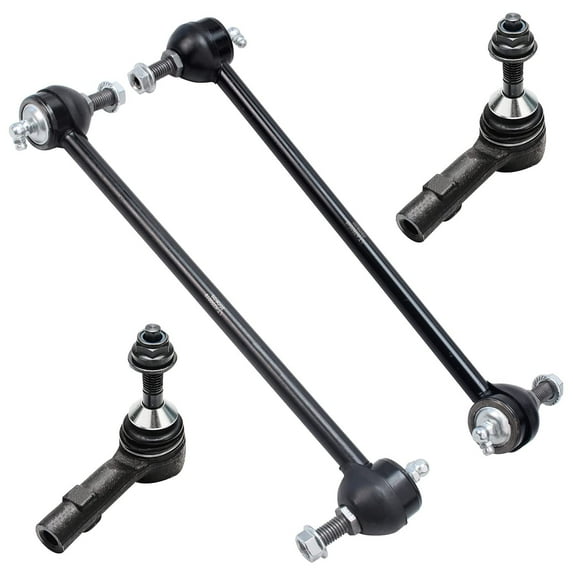Detroit Axle - 4pc Front Sway Bars Outer Tie Rods Replacement for Ford Freestyle Mercury Montego
