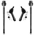 thumbnail image 1 of Detroit Axle - 4pc Front Tie Rods for 2004-2013 Chevrolet Impala 2004-2007 Monte Carlo 1997-2003 Pontiac Grand Prix Inner & Outer Tie Rod End Links Replacement, 1 of 6