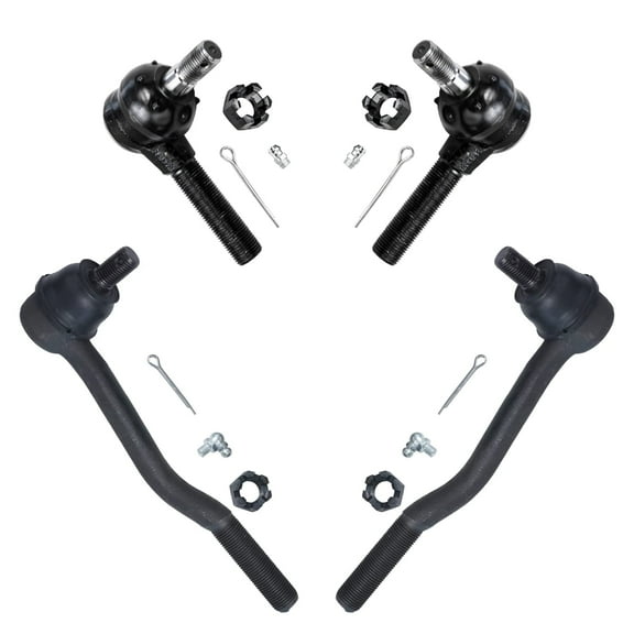 Detroit Axle - 4pc Front Tie Rods for 1992-1995 Toyota 4Runner 1993-1998 T100 1992-1995 Pickup Inner & Outer Tie Rod Ends 1994 Replacement