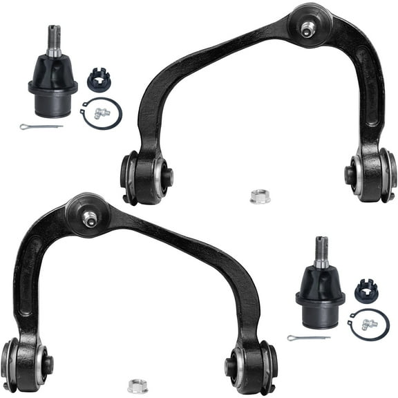 Detroit Axle - 4pc Front Upper Control Arms Lower Ball Joints Replacement for Ford F-150 Fits select: 2004 FORD F150 SUPERCREW, 2005-2008 FORD F150