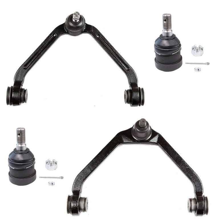 Detroit Axle- 4pc Front Upper Control Arms and Lower Ball Joint Kit for  1989-1997 Ford Thunderbird Mercury Cougar