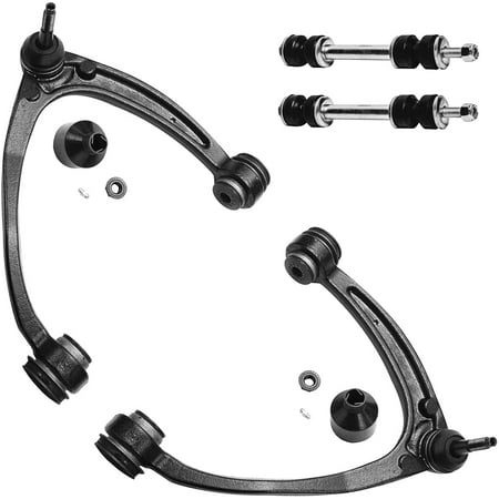 Detroit Axle - 4pc Front Upper Control Arms w/Ball Joint Sway Bars Replacement for Cadillac Escalade Fits select: 2015-2016 CHEVROLET SILVERADO K1500 LT, 2014 CHEVROLET SILVERADO K1500