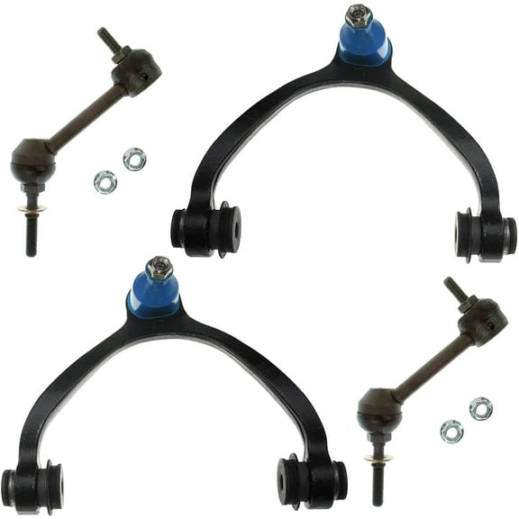 Detroit Axle - 4pc Front Upper Control Arms w/Ball Joint Sway Bars Replacement for Lincoln Town Car Fits select: 2008-2011 FORD CROWN VICTORIA POLICE INTERCEPTOR, 2003-2011 MERCURY GRAND MARQUIS LS