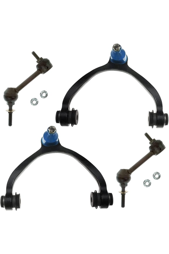 - 4pc Front Upper Control Arms w/Ball Joint Sway Bars Replacement for Lincoln Town Car Fits select: 2008-2011 FORD CROWN VICTORIA POLICE INTERCEPTOR, 2003-2011 MERCURY GRAND MARQUIS LS