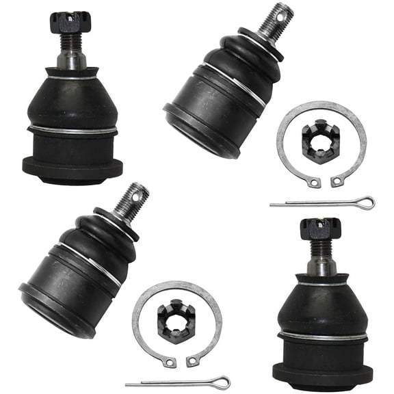 Detroit Axle - Front Upper and Lower Ball Joints Replacement for Honda Accord Acura TL CL Isuzu Oasis - 4pc Set