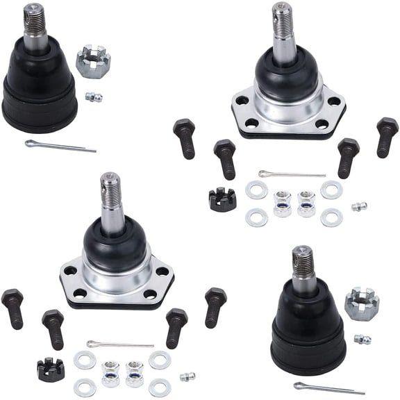 Detroit Axle - 4pc Front Upper Lower Ball Joints Replacement for Chevy Astro GMC Safari