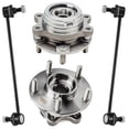 thumbnail image 1 of Detroit Axle - 4pc Front Wheel Bearing Hubs Kit for 2009-2017 Nissan Murano 2011 Quest 2 Wheel Bearing Hubs Assembly 2 Stabilizer Sway Bar Links Replacement, 1 of 7