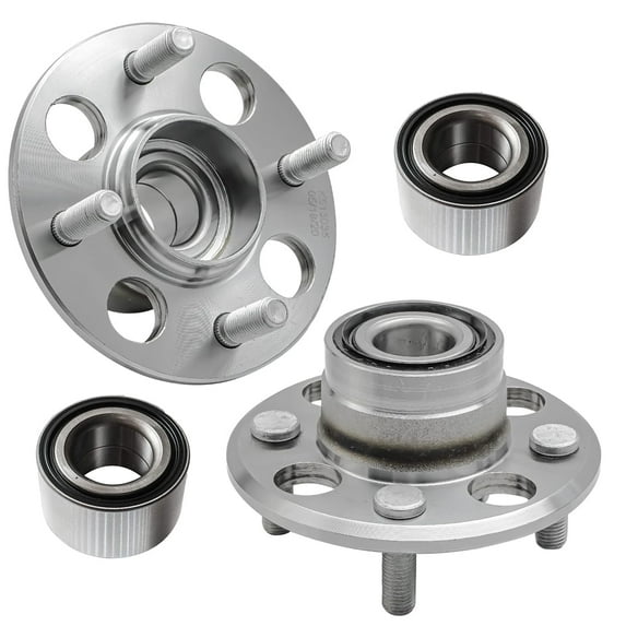 Detroit Axle - 4pc Front Wheel Bearings Rear Hubs Replacement for Honda Civic