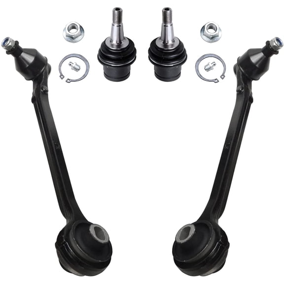 Detroit Axle - 4pc Front End Control Arms Kit for Chrysler 300 Dodge Challenger Charger Magnum, 2 Lower Forward Control Arms w/ Ball Joint 2 Lower Ball Joints Replacement