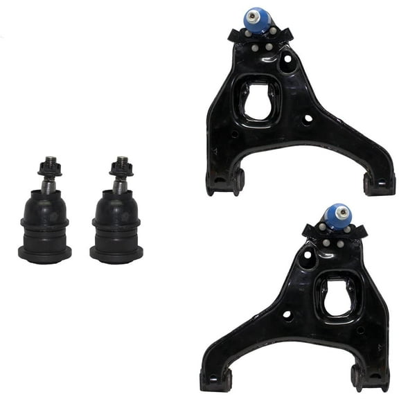 Detroit Axle - 4pc RWD Front Lower Control Arms Upper Ball Joints Replacement for Chevy Silverado 1500 Fits select: 2000 CHEVROLET SILVERADO C1500, 2003-2006 CHEVROLET SILVERADO K1500