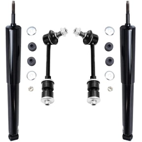Detroit Axle - Rear Shock Absorbers Kit for 2003-2023 Toyota 4Runner FJ Cruiser, 2 Shock Absorbers 2 Sway Bars Replacement