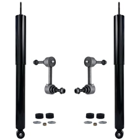 Detroit Axle - 4pc Rear Shocks Kit for 2009-2012 Ford Escape, 2009-2011 Mazda Tribute Mercury Mariner, 2 Shock Absorbers Assembly 2 Sway Bar Links 2010 Replacement