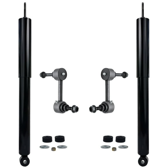 Detroit Axle - 4pc Rear Shocks Kit for 2009-2012 Ford Escape, 2009-2011 Mazda Tribute Mercury Mariner, 2 Shock Absorbers Assembly 2 Sway Bar Links 2010 Replacement