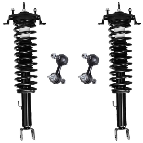Detroit Axle - 4pc Rear Struts & Coil Spring Sway Bars Replacement for Chrysler Sebring Dodge Stratus Fits select: 2005 DODGE STRATUS SXT, 2005 CHRYSLER SEBRING TOURING