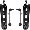 thumbnail image 1 of Detroit Axle - 4pc Rear Suspension Kit for 2018-2022 Chevrolet Equinox GMC Terrain, 2 Trailing Arms Assembly 2 Stabilizer Sway Bar End Links 2019 2020 2021 Replacement, 1 of 3