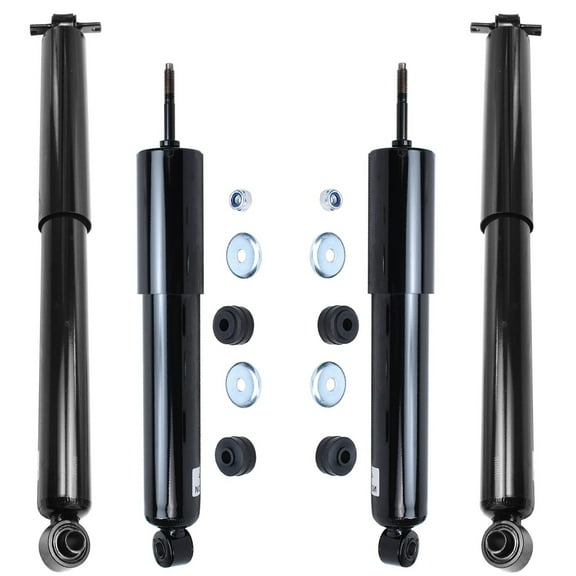 Detroit Axle - 4pc Shock Absorbers for 2004-2012 Chevy Colorado GMC Canyon Isuzu i-350 i-370, 4 Front and Rear Shocks 2005 2006 2007 2008 2009 2010 2011 Replacement