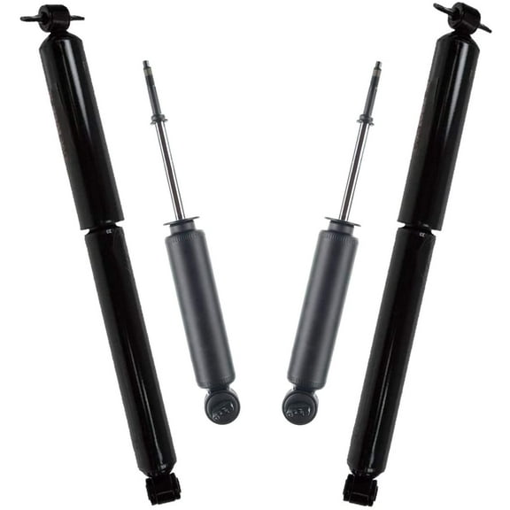 Detroit Axle - 4pc Shock Absorbers for RWD Chevy S10 Blazer GMC Jimmy Sonoma Isuzu Hombre, 4 Front & Rear Shock Absorbers Assembly Replacement