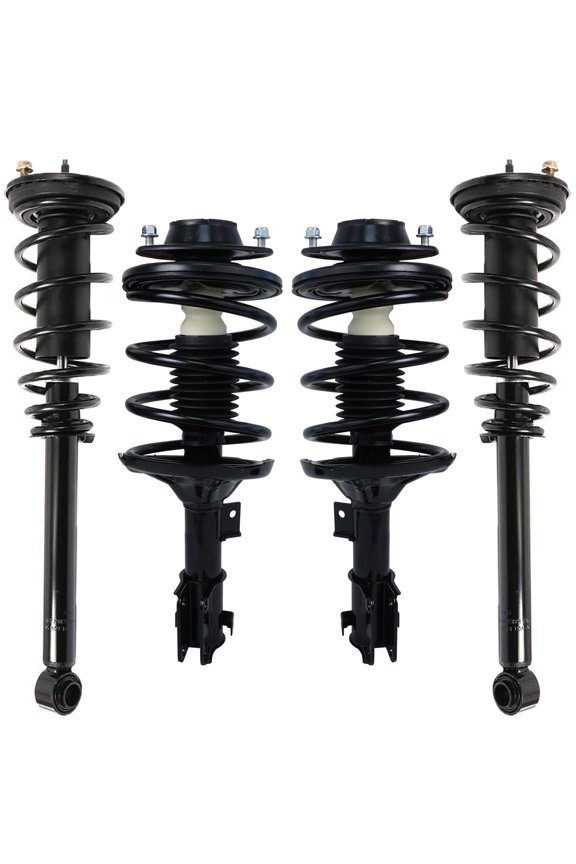 - 4pc Struts for 2000-2005 Mitsubishi Eclipse, Front Rear Struts & Coil Spring 2001 2002 2003 2004 Replacement Quick Install Ready Struts Shocks Assembly