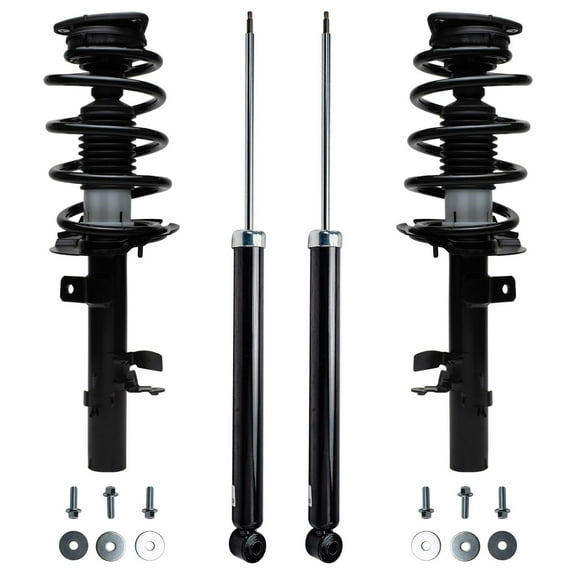 Detroit Axle - 4pc Struts Kit for 14-19 Ford Escape, 2 Rear Shock Absorbers Assembly 2 Front Struts with Coil Spring 2014 2015 2016 2017 2018 2019 Replacement