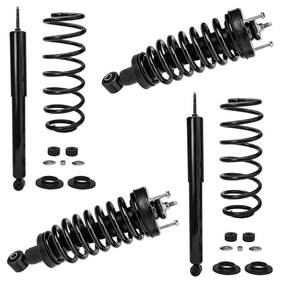 Detroit Axle - 4pc Struts Shocks for 03-11 Ford Crown Victoria Lincoln Town Car Mercury Grand Marquis, 2 Front Struts 2 Rear Shocks Replacement Suspension Kit