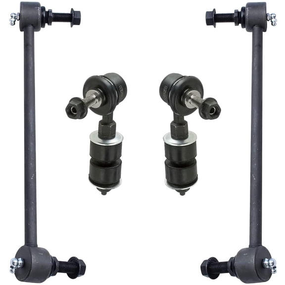 Detroit Axle - 4pc Sway Bars for 05-06 Chevy Equinox, 06 Pontiac Torrent, 02-07 Saturn Vue, 4 Front and Rear Stabilizer Sway Bar End Links 2002 2003 2004 2005 2006 Replacement