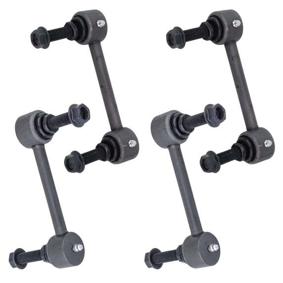 Detroit Axle - 4pc Sway Bars for 06-10 Hummer H3, 09-10 H3T, 4 Front and Rear Sway Bar Links 2006 2007 2008 2009 2010 Replacement