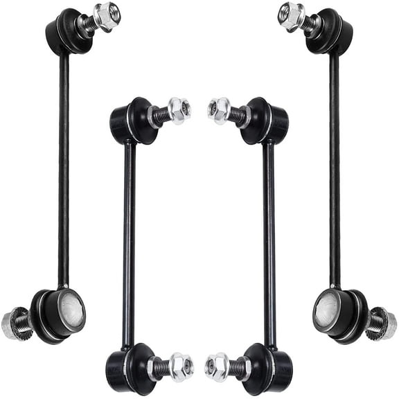 Detroit Axle - 4pc Sway Bars for 2007-2012 Hyundai Elantra, 4 Front and Rear Stabilizer Sway Bar End Links 2007 2008 2009 2010 2011 2012 Replacement