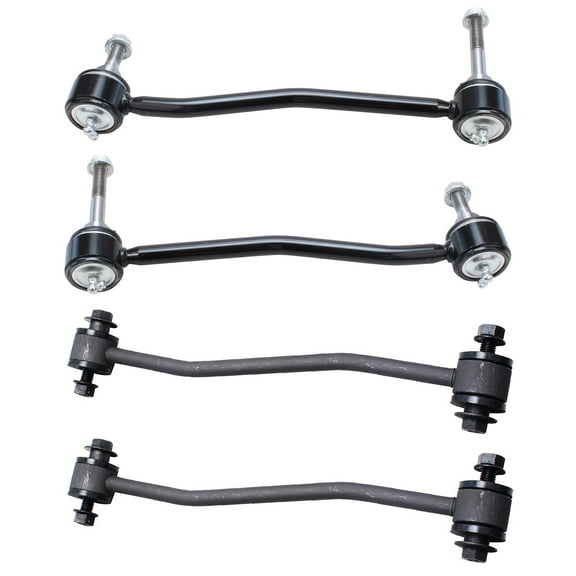 Detroit Axle - 4pc Sway Bars for 4WD 00-04 Ford F-250 Super Duty, 4 Front and Rear Stabilizer Sway Bar Links 2000 2001 2002 2003 2004 Replacement