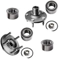 thumbnail image 1 of Detroit Axle - 4pc Wheel Bearing & Hubs Kit for Ford Escape Mazda Tribute Mercury Mariner, 2 Rear Wheel Bearings 2 Front Wheel Bearing Hubs Replacement, 1 of 7