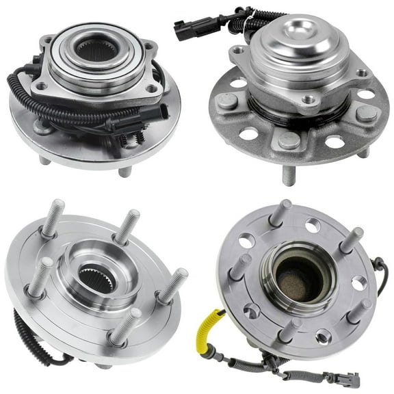Detroit Axle - 4pc Wheel Bearing Hubs for 2017-2022 Chrysler Pacifica 2020-2022 Voyager, Front and Rear Wheel Hub Bearings Assembly Replacement