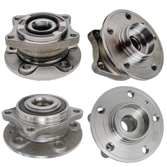 Detroit Axle - 4pc Front and Rear Wheel Bearing Hubs Assembly for 2002-2009 Volvo S60, 2004-2006 S80, 2001-2007 V70, 2003-2007 XC70