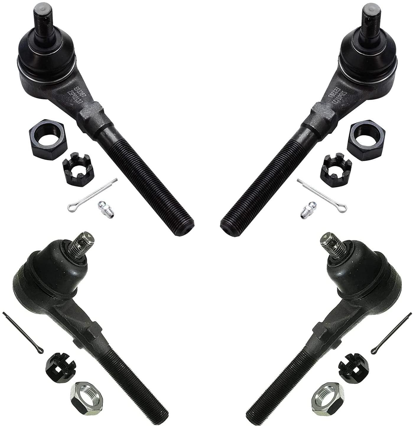 Detroit Axle - 4x4 Inner Outer Tie Rod Ends Replacement for Ford Expedition F-150 F-250 Lincoln Navigator Fits select: 1997-2003 FORD F150, 2000-2002 FORD EXPEDITION XLT