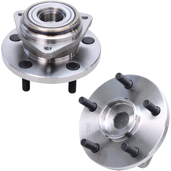 Detroit Axle - 5 Lugs Front Wheel Bearing Hubs for 99-04 Jeep Grand Cherokee [Non-ABS], Replacement 1999 2000 2001 2002 2003 2004 Grand Cherokee Wheel Bearing and Hubs Assembly