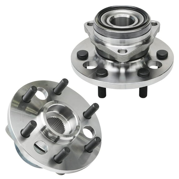 Detroit Axle - 6 Lugs Front Wheel Bearing Hubs for Chevy GMC K1500 K2500 Suburban Blazer Yukon, Replacement Wheel Bearing and Hubs Assembly, Pair Hubs