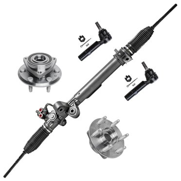Detroit Axle 14-Piece Front Suspension Kit For Acadia Enclave Traverse - CV Axles, Wheel Bearings, Tie Rods