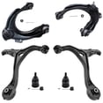 thumbnail image 1 of Detroit Axle - 6PC Front Upper Lower Control Arms and Lower Ball Joints Replacement for 2004 2005 2006 2007 2008 Acura TSX 2003 2004 2005 2006 2007 Honda Accord, 1 of 5