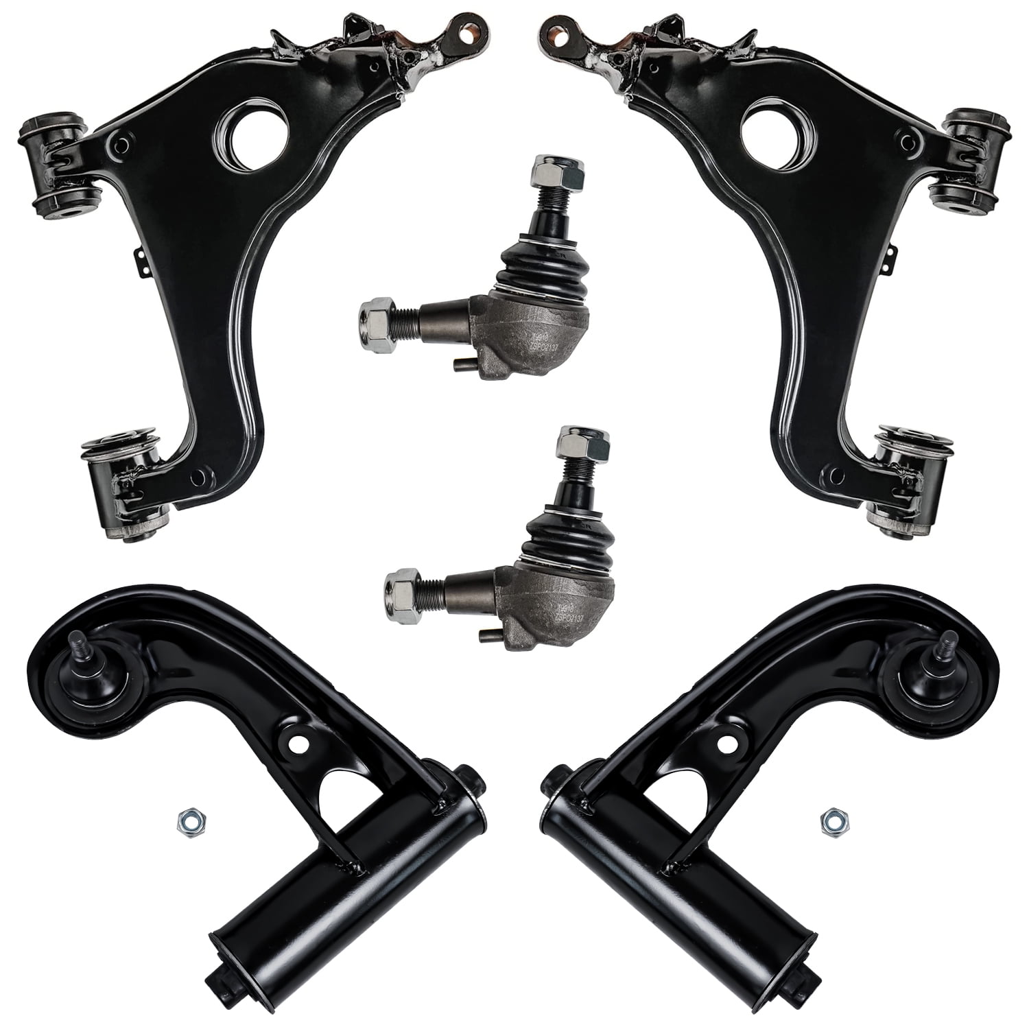 Detroit Axle 6PC Front Upper & Lower Control Arms w/Ball Joints for