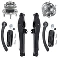 thumbnail image 1 of Detroit Axle - 6PC Rear Wheel Hub and Bearings + Rear Upper and Lower Control Arms for 2007 2008 Dodge Caliber AWD Models, 1 of 7
