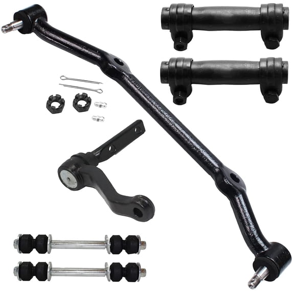 Detroit Axle - 6pc 2WD Front Sway Bars Idler Arm Center Link Replacement for Chevy S10 GMC Sonoma Fits select: 1983-2003 CHEVROLET S TRUCK S10, 1995-2005 CHEVROLET BLAZER